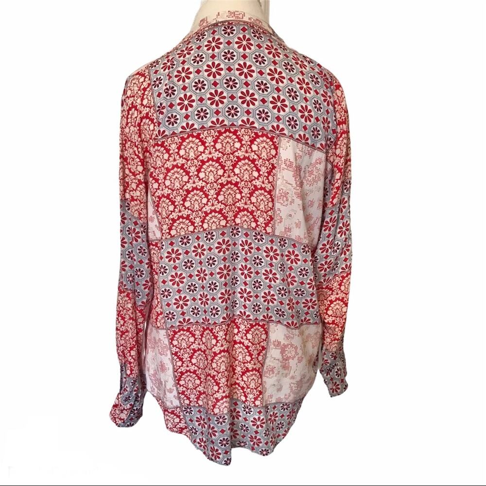 Others follow patchwork printed blouse - Picture 4 of 4